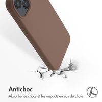 Accezz Coque Liquid Silicone avec MagSafe Apple iPhone 14 / 13 - New Tea Brown