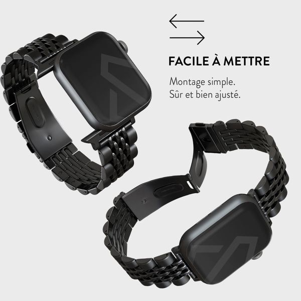 Burga Bracelet acier Apple Watch | 44/45/46/49 mm - Noir