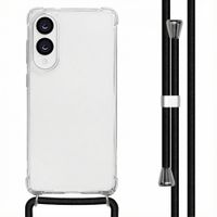 imoshion Coque arrière transparente avec cordon Samsung Galaxy S25 Edge - Noir