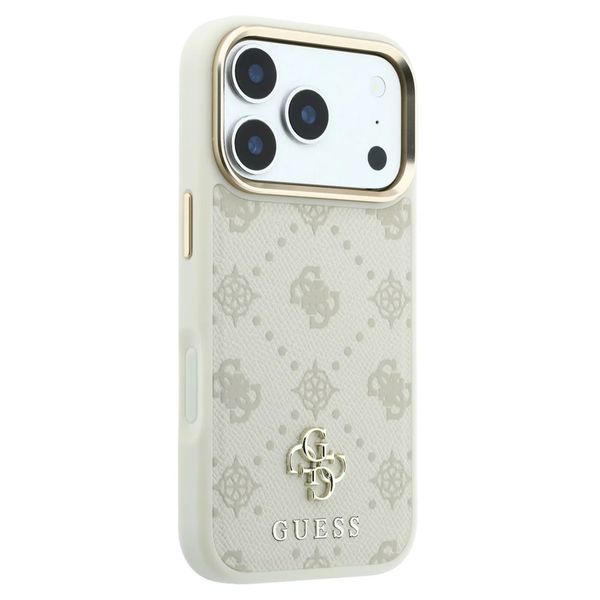 Guess Coque 4G Metal Logo Backcover Apple iPhone 18 Pro Max / 17 Pro Max - Beige