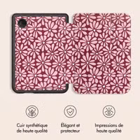 imoshion Étui de liseuse portefeuille design Pliable Kobo Clara Colour / BW - Bloom Love Blush