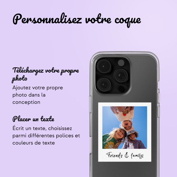 Coque avec votre propre photo et/ou texte Apple iPhone 16 Pro - Polaroid