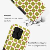 Selencia Coque arrière Vivid avec MagSafe Apple iPhone 16 Pro Max - Check This Olive