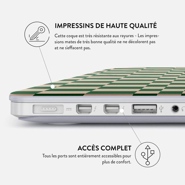 Burga Coque Rigide Apple MacBook Air 13 pouces (2022 / 2024 M3 / 2025 M4 / 2026 M5) - Ivy League