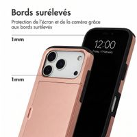 imoshion Coque arrière avec porte-cartes Apple iPhone 18 Pro / 17 Pro - Rose Gold