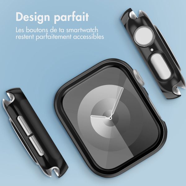 imoshion Coque rigide brillante à couverture complète Apple Watch 4 / 5 / 6 / SE - 40 mm - Noir