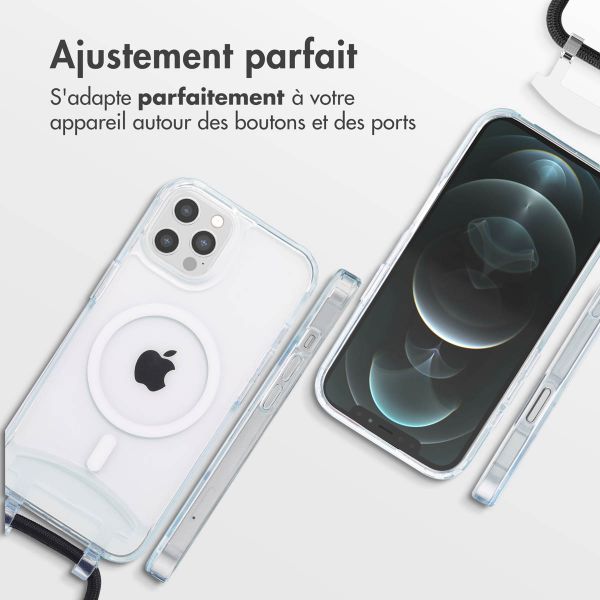 imoshion Coque MagSafe avec cordon amovible Apple iPhone 12 Pro Max - Transparent