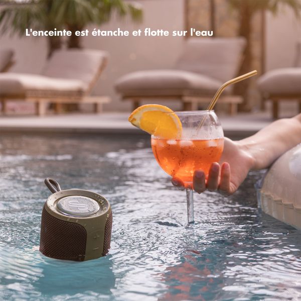 Selencia AquaPlay Enceinte Bluetooth - Enceinte sans fil - Étanche - Army Green