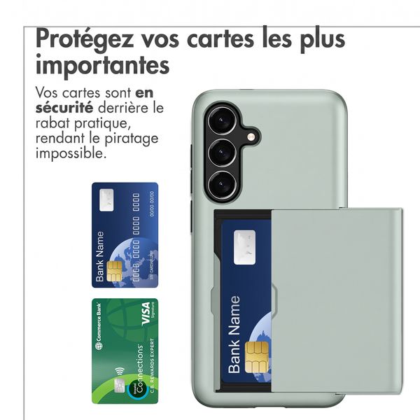 imoshion Coque arrière avec porte-cartes Samsung Galaxy S26 FE - Vert foncé