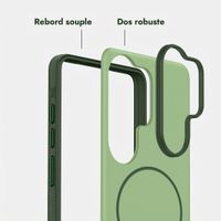 imoshion Coque arrière Color avec Thin MagSafe Ring Samsung Galaxy S26 Ultra - Vert foncé