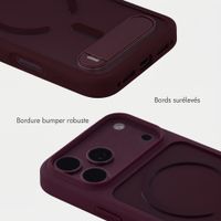 Accezz Coque arrière Hold avec MagSafe Apple iPhone 18 Pro Max / 17 Pro Max - Dark Cherry
