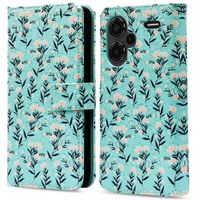 imoshion Étui de télephone portefeuille Design Xiaomi Redmi Note 13 Pro Plus (5G) - Blue Flowers