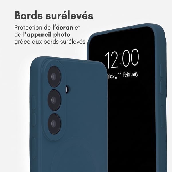 imoshion Coque Couleur avec MagSafe Samsung Galaxy S26 FE - Bleu foncé