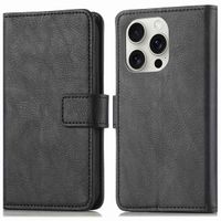 imoshion Étui de télephone portefeuille de luxe Apple iPhone 16 Pro - Noir