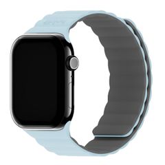 Holdit Bracelet en silicone magnétique Apple Watch | 38/40/41/42 mm - Mineral Blue / Grey