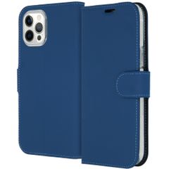 Accezz Étui de télephone Wallet Apple iPhone 12 Pro Max - Bleu