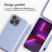 imoshion Coque en silicone avec cordon Apple iPhone 13 Pro - Violet