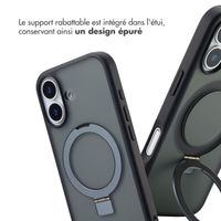 Accezz Coque Ring Stand avec MagSafe Apple iPhone 17 - Noir