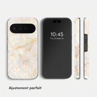 Selencia Coque arrière Vivid avec MagSafe Google Pixel 11 Pro - Golden Beige Marble