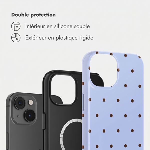 Selencia Coque arrière Vivid avec MagSafe Apple iPhone 14 - Happy Dots Digital Sky