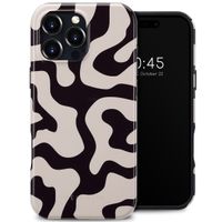 Selencia Coque arrière Vivid avec MagSafe Apple iPhone 16 Pro Max - Art Wave Black