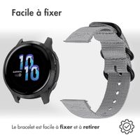 imoshion Bracelet robuste en nylon  - Connexion universelle 22 mm - Gris