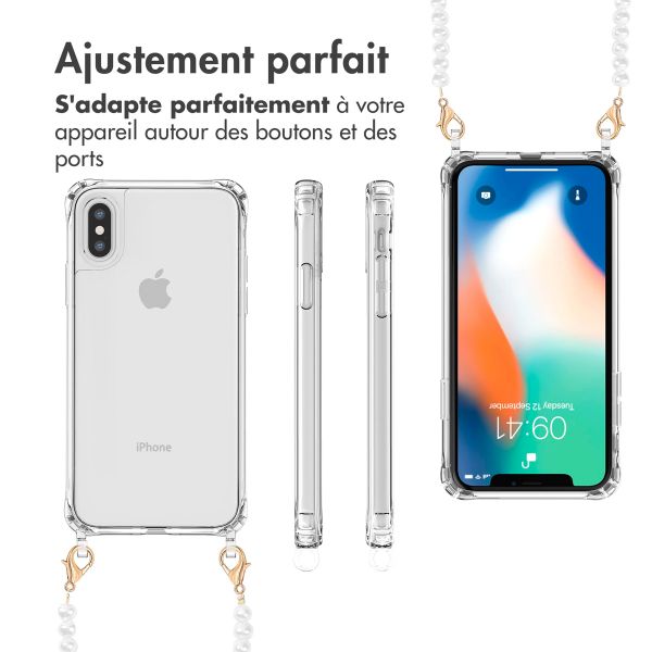 imoshion Coque avec cordons de téléphone Apple iPhone X / Xs - Perles