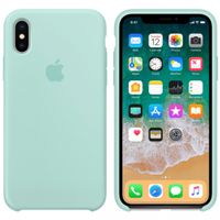 Apple Coque en silicone Apple iPhone X - Marine Green