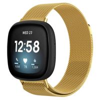 imoshion Bracelet magnétique milanais Fitbit Versa 3 - Taille M - Doré