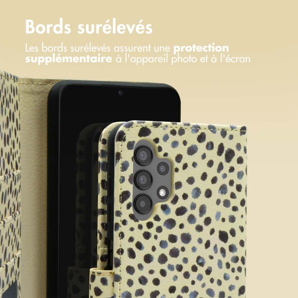 imoshion Étui de télephone portefeuille Design Samsung Galaxy A13 (4G) - Black And White Dots