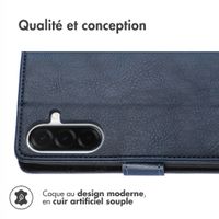 imoshion Étui de télephone portefeuille de luxe Samsung Galaxy A57 (5G) - Bleu foncé