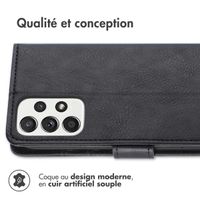 imoshion Étui de télephone portefeuille de luxe Samsung Galaxy A53 - Noir