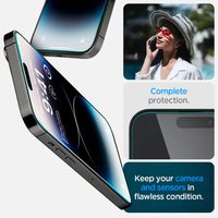 Spigen Protection d'écran en verre trempé GLAStR Fit 2 Paquets + Applicator Apple iPhone 14 Pro
