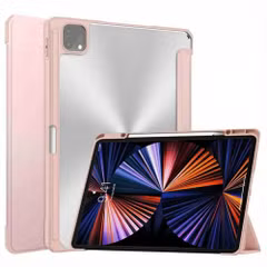 imoshion Coque tablette rigide Trifold Apple iPad Pro 12.9 (2018/2020/2021/2022) - Rose