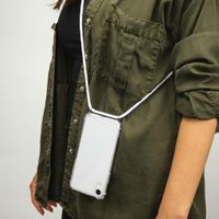 imoshion Coque arrière transparente avec cordon Apple iPhone 11 - Blanc Argent