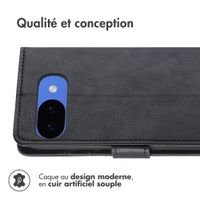 imoshion Étui de télephone portefeuille de luxe Google Pixel 10a - Noir