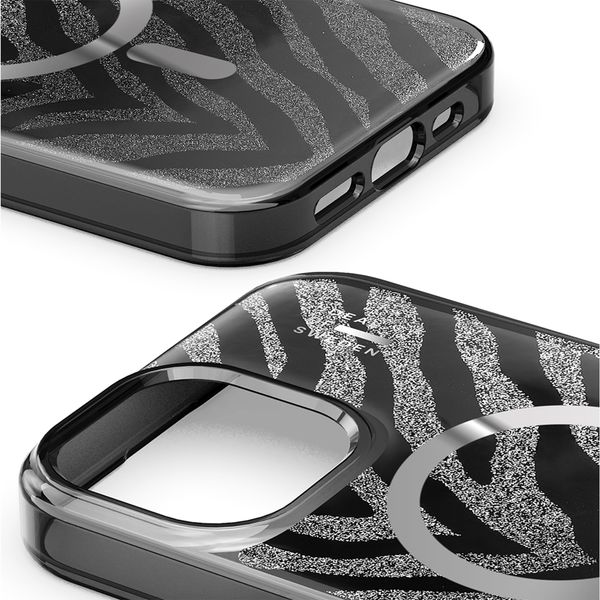iDeal of Sweden Coque MagSafe transparente limitée Apple iPhone 17e / 16e / 15 / 14 / 13 - Zebra Mystique