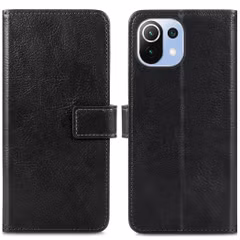 imoshion Étui de télephone portefeuille de luxe Xiaomi Mi 11 Lite (5G/4G) / 11 Lite 5G NE - Noir