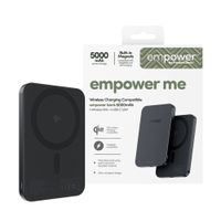 Empower by PanzerGlass Empower Bank Powerbank 5 000 mAh - Powerbank sans fil - MagSafe et Qi2 - Space Black