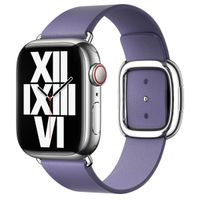 Apple Bracelet Leather Band Modern Buckle Apple Watch | 38/40/41/42 mm - Taille L - Wisteria