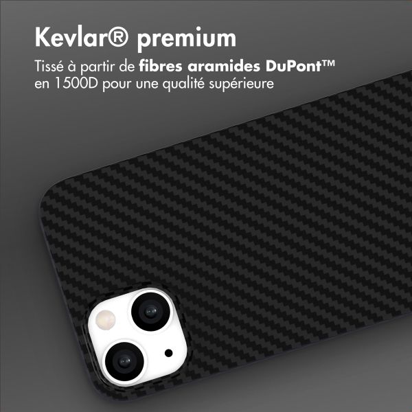 Accezz Coque Kevlar® MagSafe Apple iPhone 13 - Noir