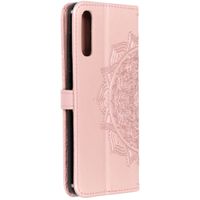 Etui de télephone portefeuille Mandala Samsung Galaxy A50 / A30s - Rose clair