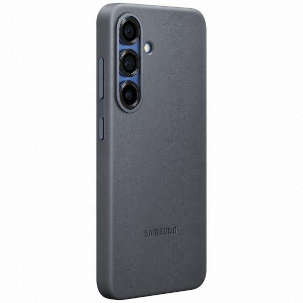 Samsung Original Coque KindSuit en Cuir Végan Samsung Galaxy S25 - Noir