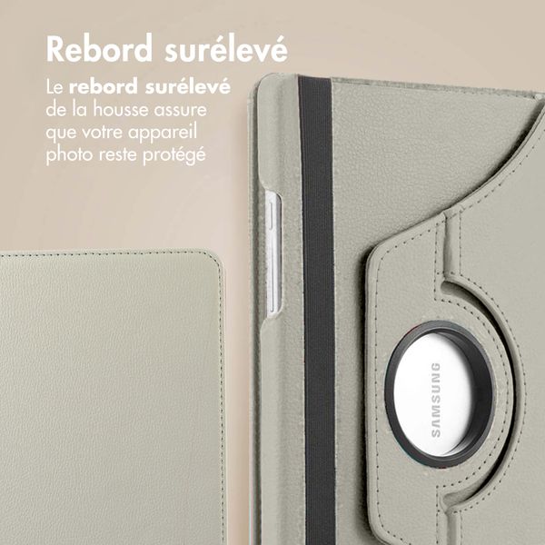 imoshion Coque tablette rotatif à 360° Samsung Galaxy Tab A11 / A9 8.7 pouces - Gris