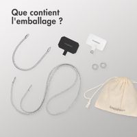 imoshion Set de cordons pour téléphone avec paillettes - Argent