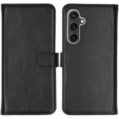 Selencia Étui portefeuille en cuir véritable Samsung Galaxy S23 FE - Noir