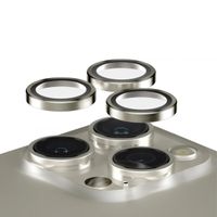 PanzerGlass Protection Caméra Hoops Optic Rings Apple iPhone 15 Pro / 15 Pro Max - Natural Metal