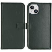 Selencia Étui portefeuille en cuir véritable Apple iPhone 15 - Vert
