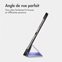 imoshion Coque tablette Trifold Apple iPad 9 (2021) 10.2 pouces / iPad 8 (2020) 10.2 pouces / iPad 7 (2019) 10.2 pouces - Lila