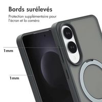 Accezz Coque Ring Stand avec MagSafe Samsung Galaxy S25 Edge - Noir